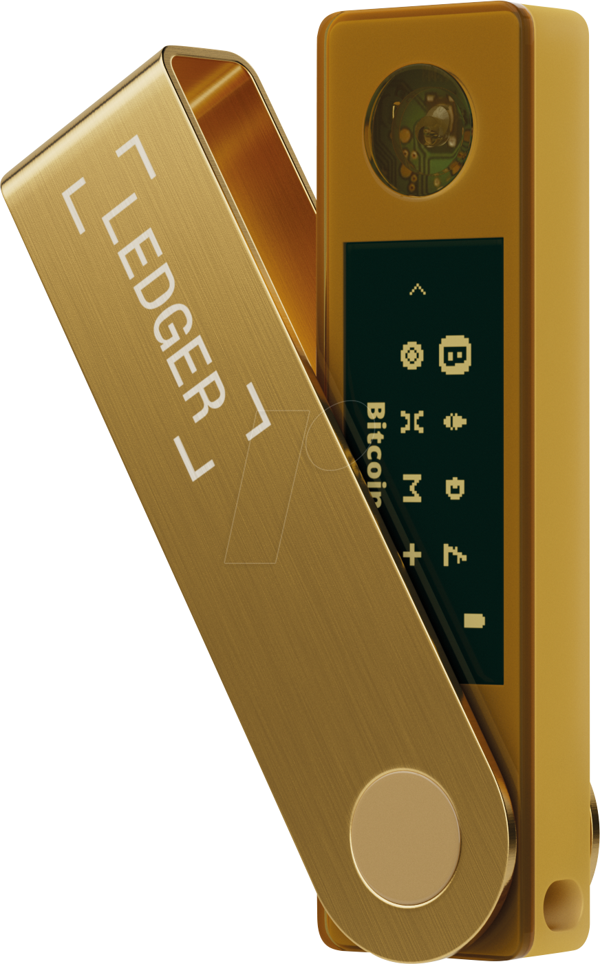 LEDGER X-GOLD - Krypto-Wallet, mit Bluetooth, Nano X, gold