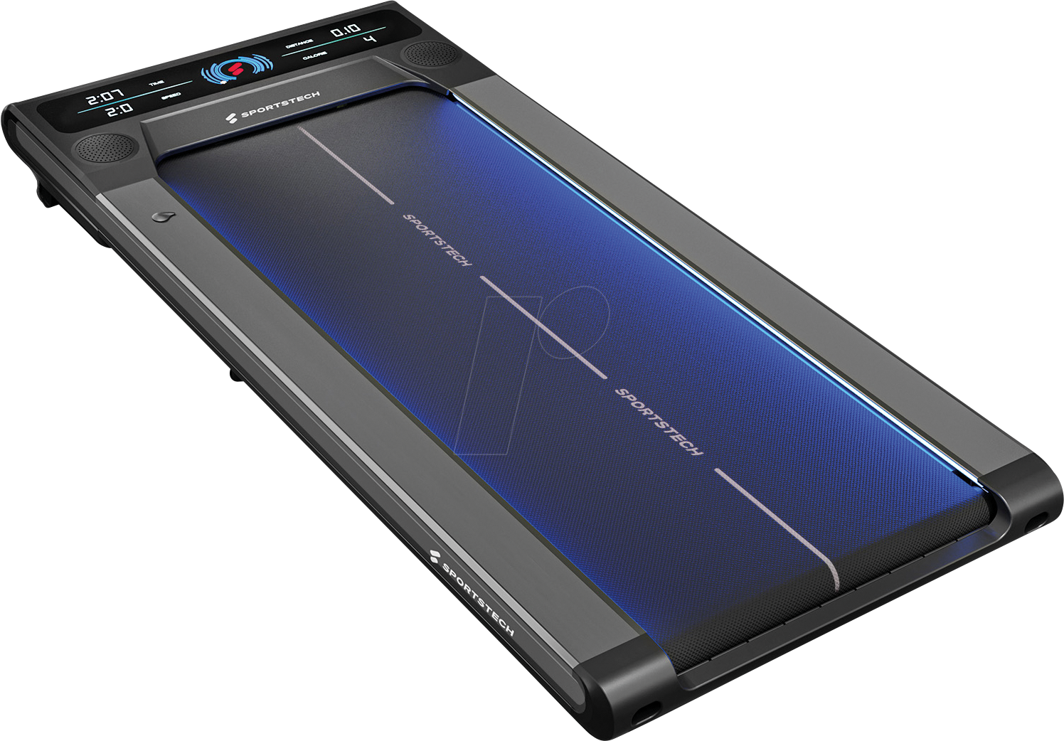 Laufband sWalk smartes LED Laufband bis 6 km h mit App Funktion und Lautsprechern Kleines Walking Pad Laufband für Zuhause & Büro