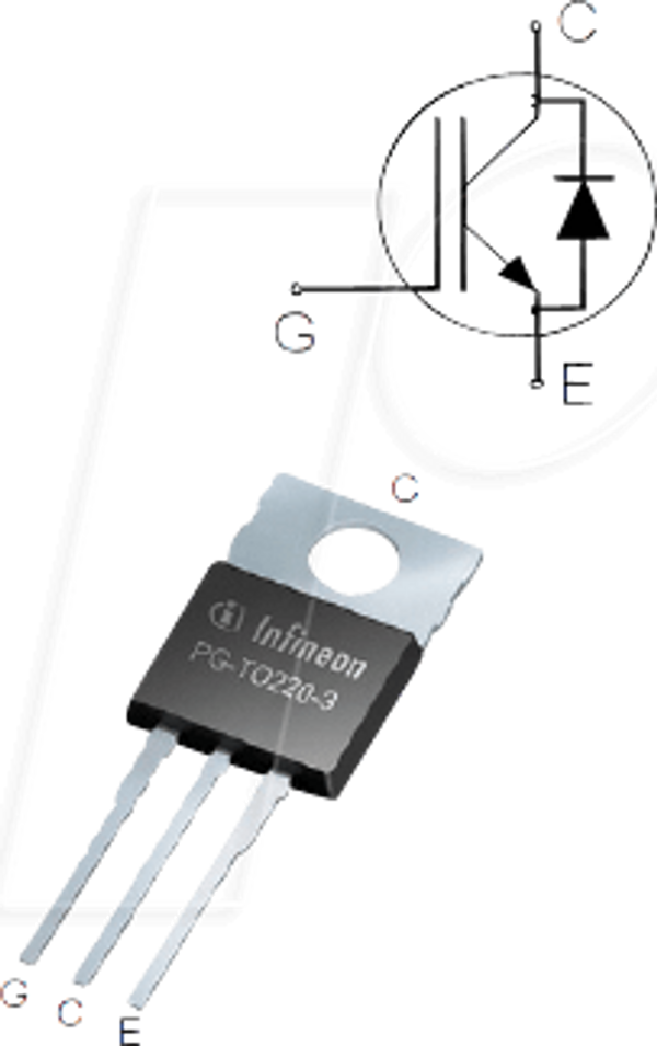 IGBT транзистор, N-CH, 650 В, 42 А, 125 Вт, TO-220