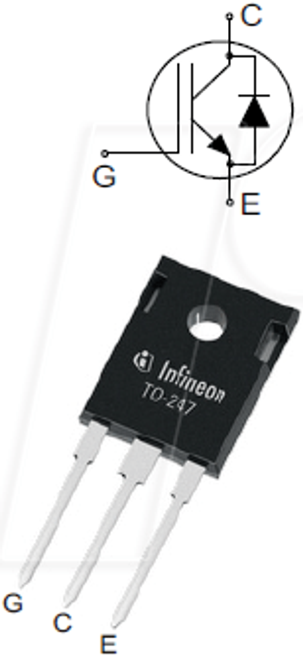 IGBT транзистор, N-канальний, 650 В, 55 А, 188 Вт, TO-247-3