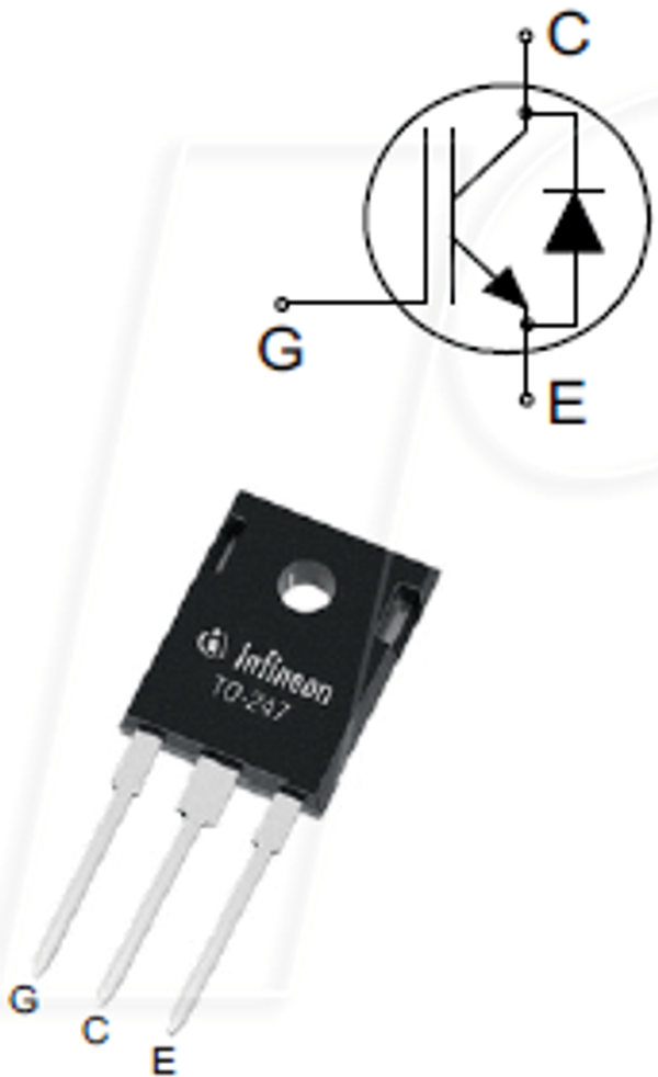 IGBT транзистор, N-канальний, 1200 В, 80 А, 483 Вт, TO-247