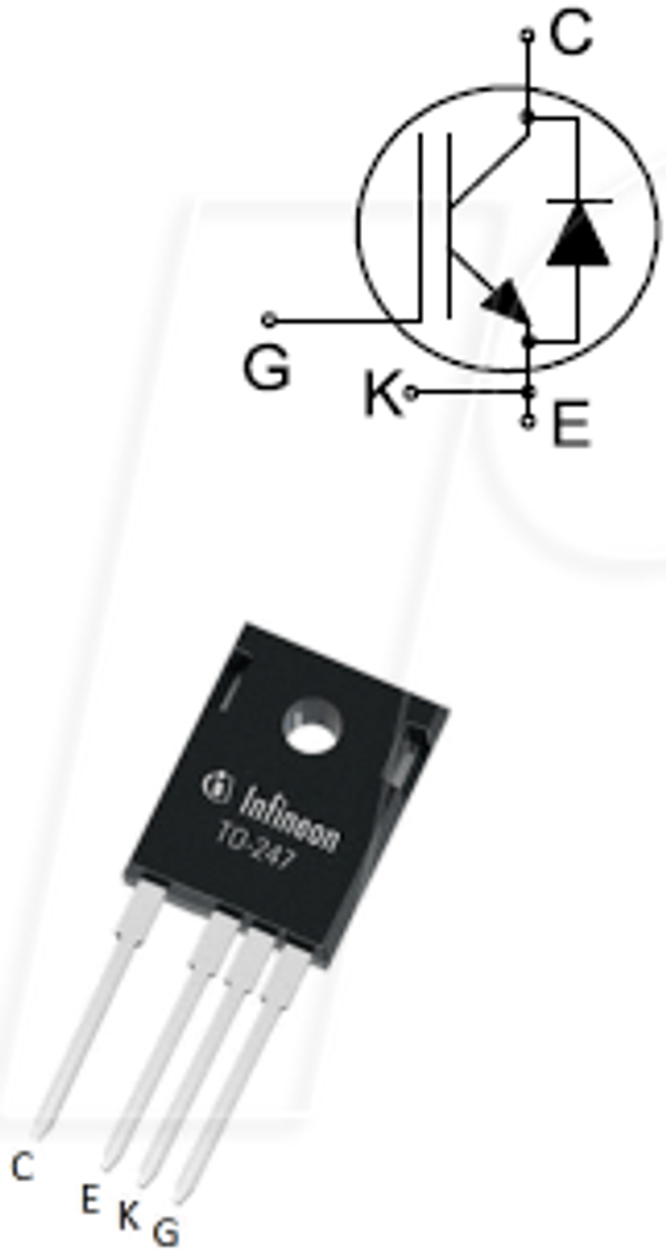 IGBT транзистор, N-CH, 650 В, 90 А, 395 Вт, TO-247-4