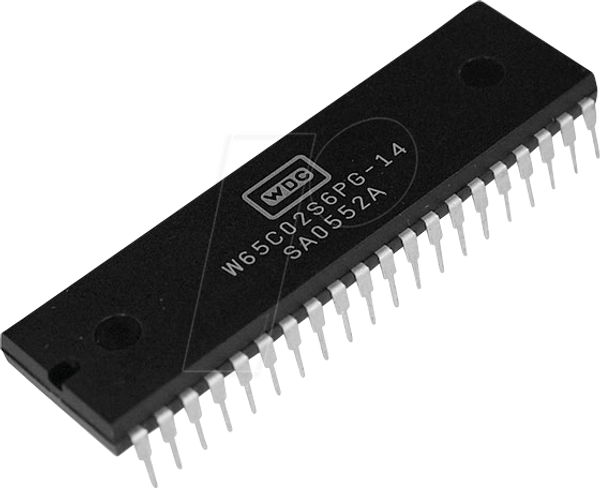 8-разрядный микропроцессор 65x, 14 МГц,1,8-5,25 В,PDIP-40