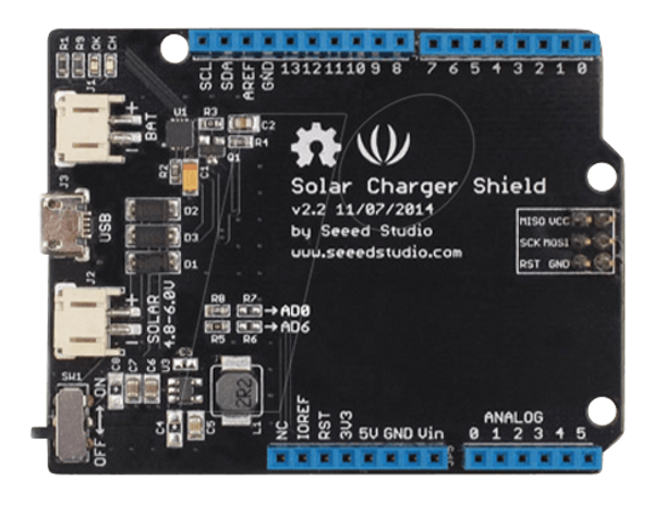 Arduino Shield - Солнечное зарядное устройство v2.2, ETA1036 / CN3065