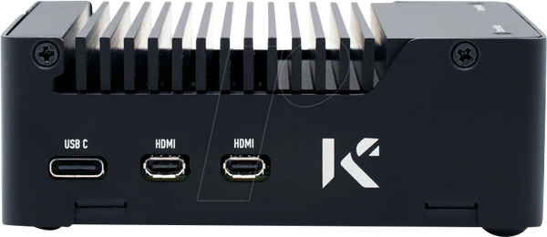 Корпус для Raspberry Pi 5 з радіатором, алюмінієвий, чорний
