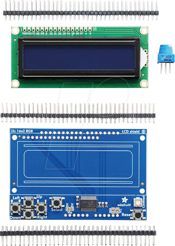 Набор Arduino LCD shield, сине-белый дисплей 16x2