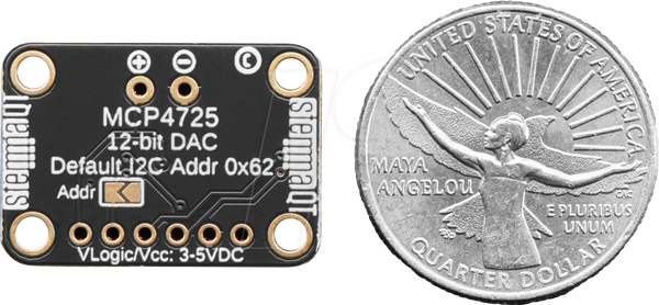 Плати для розробників - Breakout плата з інтерфейсом I2C, MCP4725