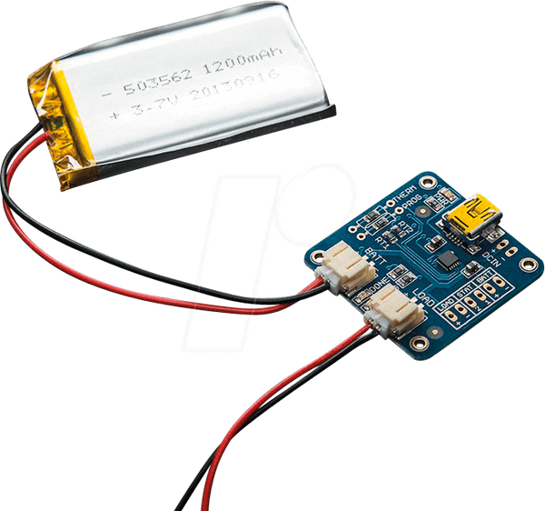 Плати розробника - Зарядний пристрій для Li-Ion / LiPo акумуляторів, miniUSB,