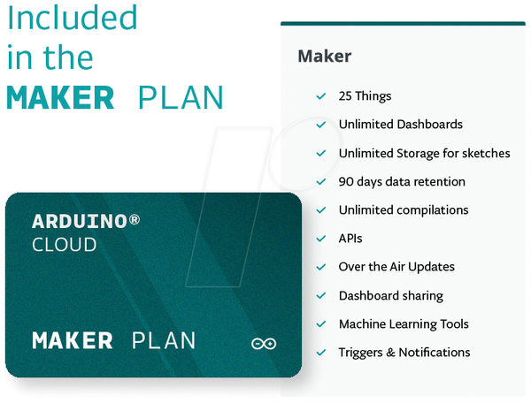 Arduino - план Cloud Maker (1 год), единая лицензия