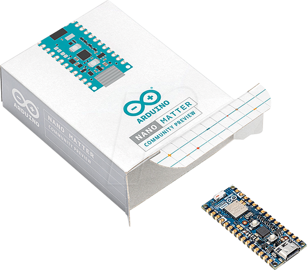 Arduino Nano Matter, MGM240S, BLE, OT, USB-C, сумісний з Matter