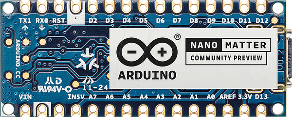Arduino Nano Matter, MGM240S, BLE, OT, USB-C, сумісний з Matter