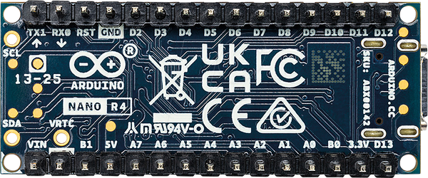 Arduino NANO R4, RA4M1, з роз'ємом