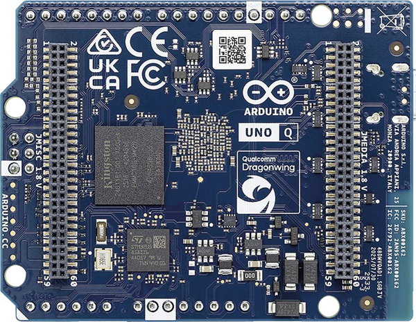 Arduino UNO Q - 4x 2 ГГц, 2 ГБ, 16 ГБ eMMC