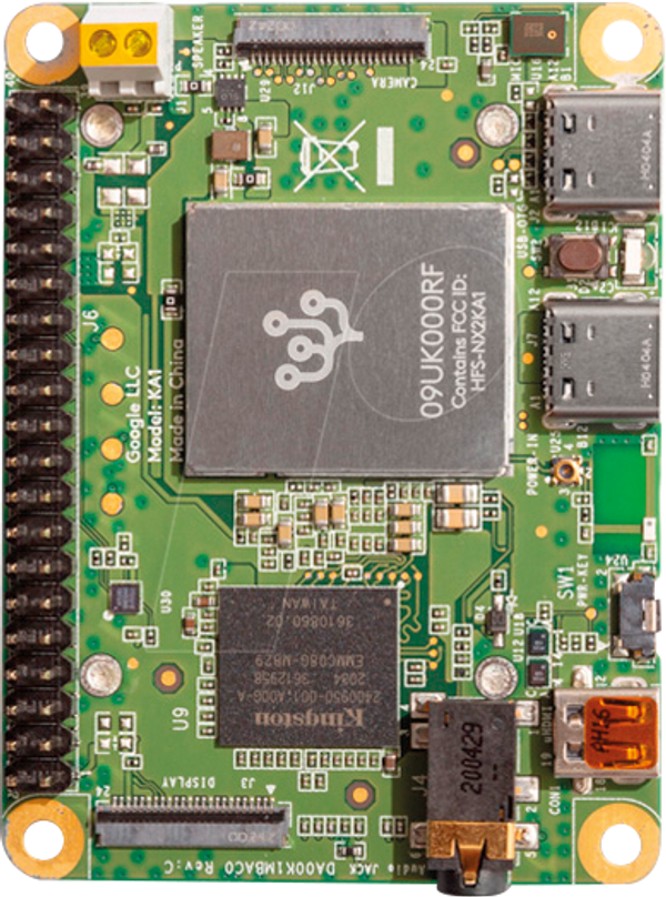 Coral Dev Board Mini, четырехъядерный процессор и TPU Google Edge с поддержкой ИИ, Wi-Fi.