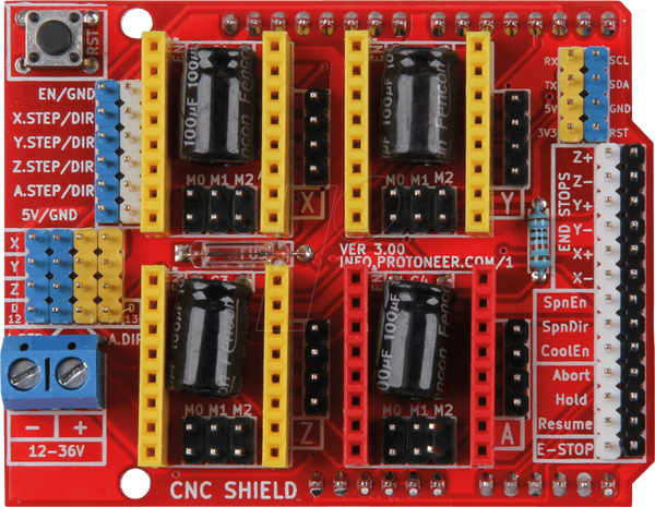 Arduino Shield - плата контроллера ЧПУ, A4988