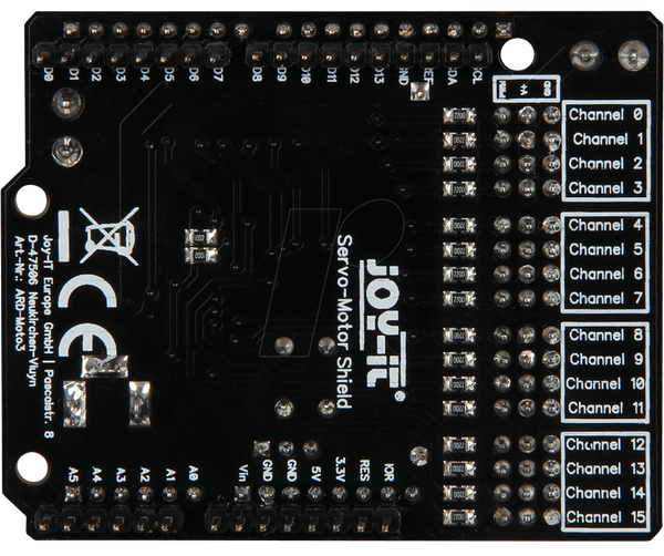 Arduino Shield - Motorino, 16 каналов управления