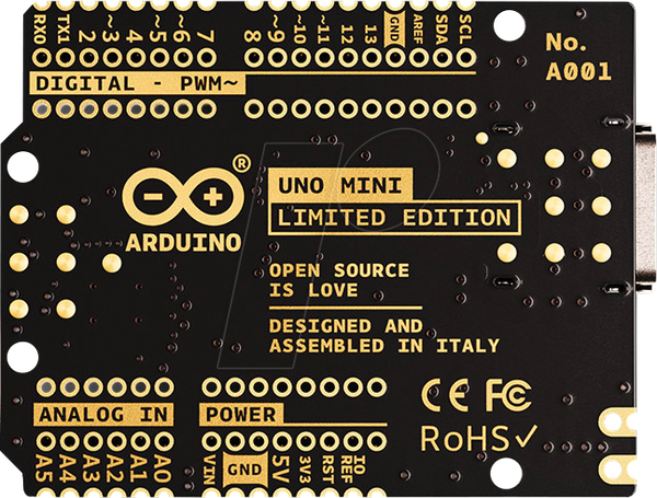Arduino Uno Mini ***Limited Edition***, ATmega328P, USB-C