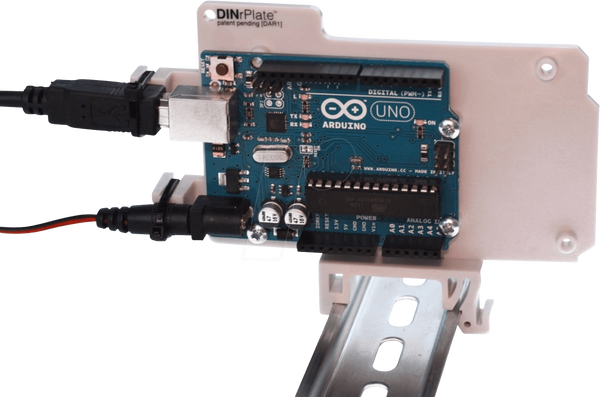 Кронштейн на рейку Arduino для Uno/Mega, серый