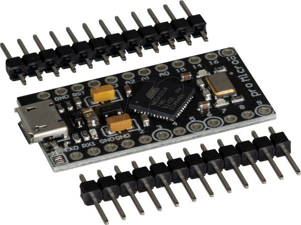 Плата Micro Pro, сумісна з Arduino, ATMega32U4, microUSB