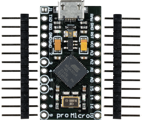 Плата Micro Pro, сумісна з Arduino, ATMega32U4, microUSB