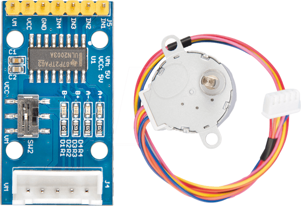 Arduino - Управление двигателем, вкл. шаговый двигатель, ULN2003A