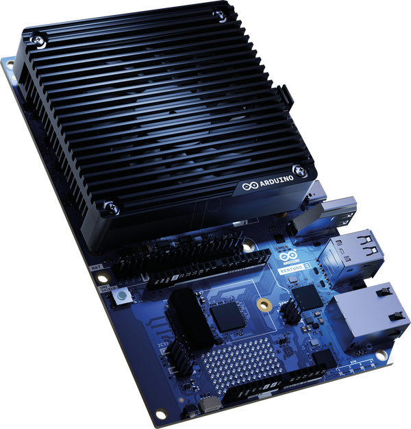 Arduino Ventuno Q, 40 TOPS, 16 ГБ DDR5, 64 ГБ eMMC
