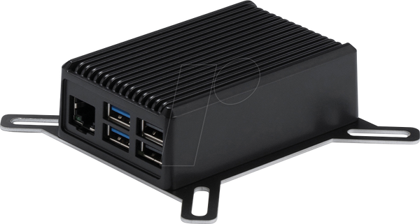 Корпус радиатора для Raspberry Pi 5, VESA, алюминиевый, черный