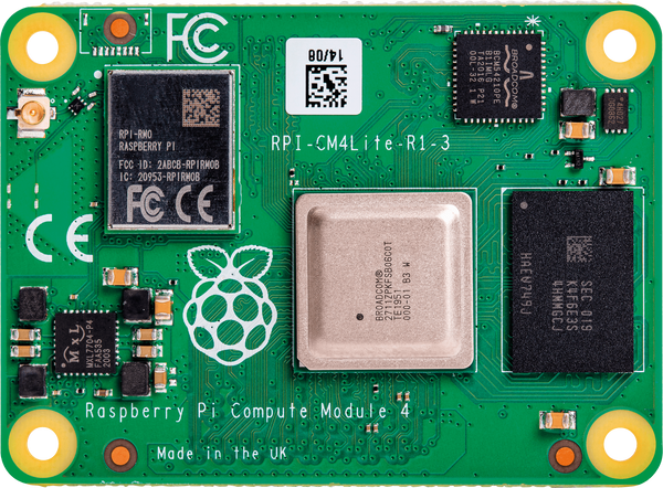 Обчислювальний модуль Raspberry Pi 4, 1 ГБ оперативної пам'яті, Lite