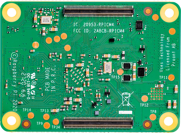 Обчислювальний модуль Raspberry Pi 4, 2 ГБ оперативної пам'яті, Lite, WLAN