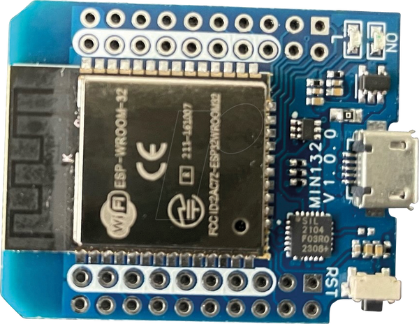 D1 Mini Pro - плата ESP32-WROOM, CP2104