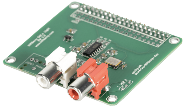 HiFiBerry DAC+ light, екран Raspberry Pi