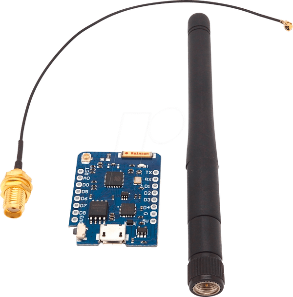 D1 Mini Pro - ESP8266, CP2104, комплект з антеною
