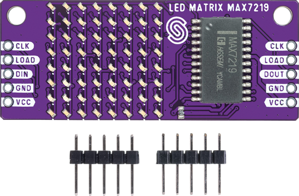 Платы разработчика - светодиодный модуль, 8x8 SMD, синий
