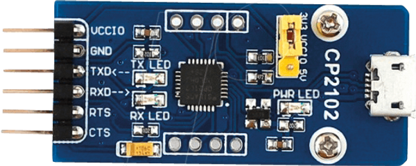 Плати розробника - роз'єм microUSB на UART, CP2102