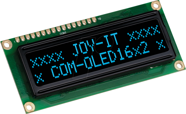 Дошки розробника - Дисплей OLED, 16x2 символів, синій