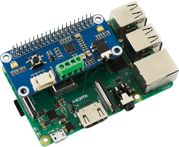 Raspberry Pi Shield - Hi-Fi Stereo Sound HAT, WM8960