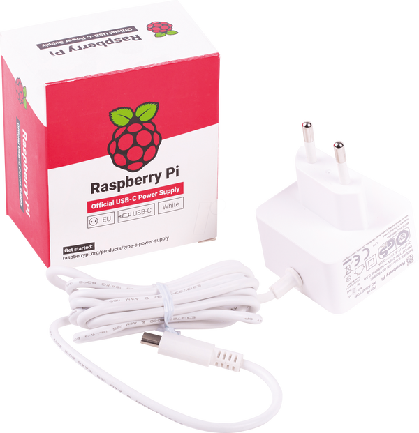 Raspberry Pi - блок живлення, 5,1 В, 3,0 А, USB Type-C, штекер ЄС,