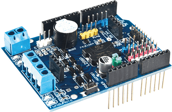 Arduino Shield - блок управления двигателем, L298P