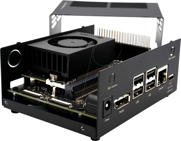 Корпус для розробницького комплекту Jetson Orin Super, сталевий, чорний