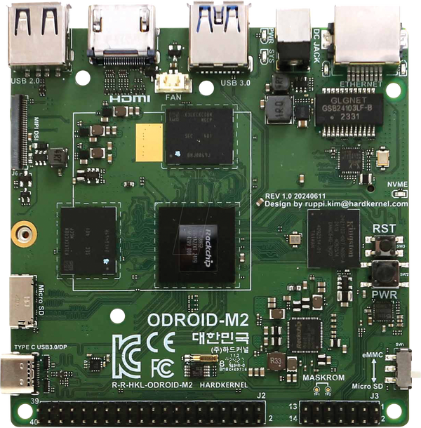 Odroid M2, 4x 2,3 ГГц, 16 ГБ оперативної пам'яті