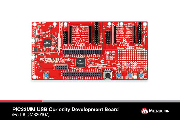 32-розрядна USB-плата для розробки Curiosity PIC32MM (DM320107)