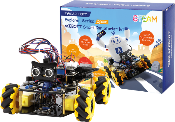 Стартовый комплект Acebott Smart Car, ESP32