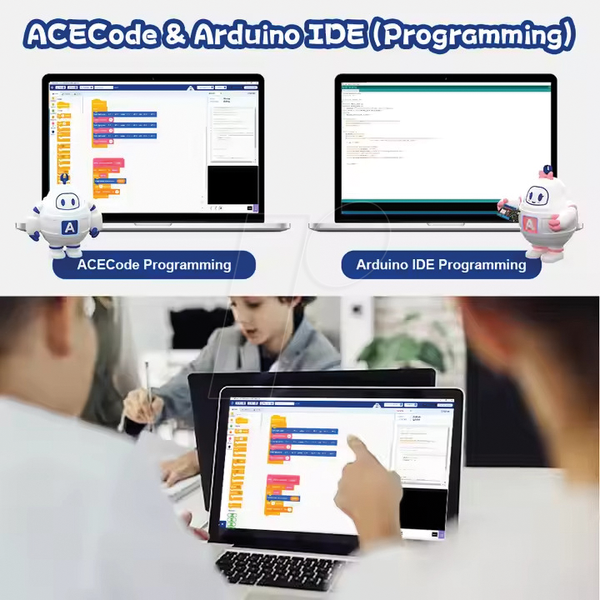 Acebott - Бионический двуногий робот-конструктор на базе ESP32