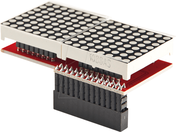 Raspberry Pi - світлодіодна матрична схема, 16 x 8, SPI