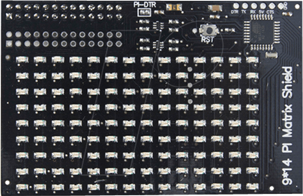 Raspberry Pi – світлодіодна матриця, 14 x 9, SPI