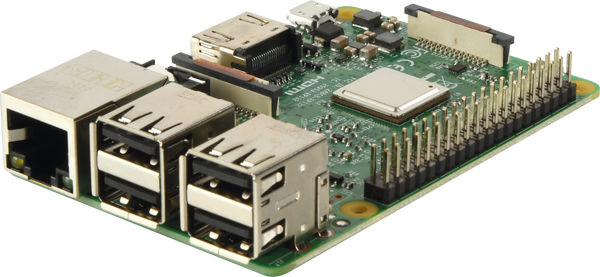 Raspberry Pi 3 B, 4x 1,2 ГГц, 1 ГБ оперативної пам'яті, WLAN, BT
