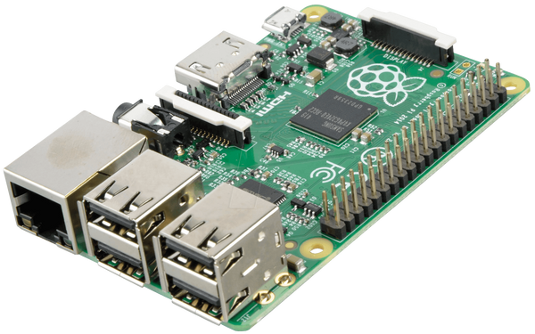 Raspberry Pi B+, 4 порти USB 2.0, 40-контактний GPIO
