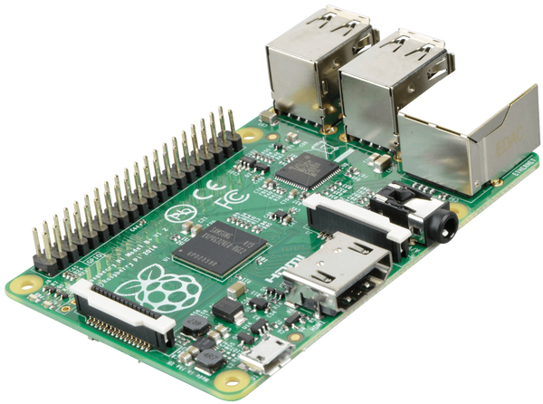 Raspberry Pi B+, 4 порти USB 2.0, 40-контактний GPIO
