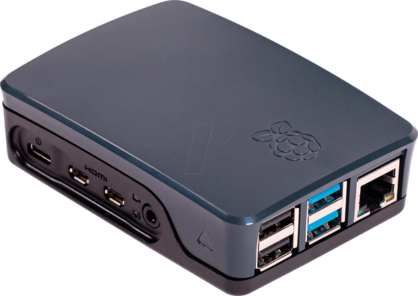 Корпус для Raspberry Pi 4, чорний/сірий