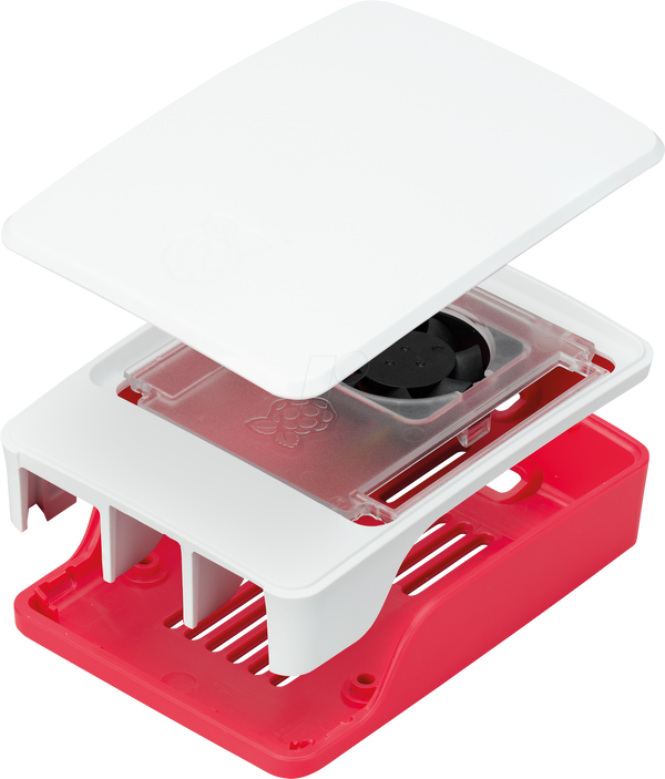 Корпус для Raspberry Pi 5, малиновий/білий